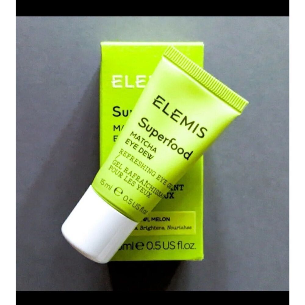 BNIB~Elemis Superfood Matcha Eye Dew Redreshing Eye Gel~15ml/0.5oz Full Size